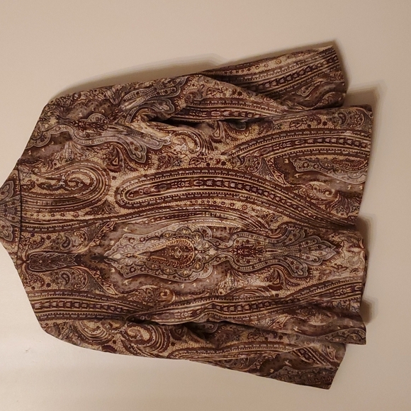Henry Cottons Paisley Brown Two Button Blazer Jacket 4 - Picture 3 of 14